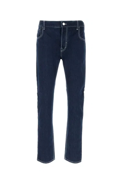 Gucci Denim Jeans With Back Pockets And Belt Loops In Blue