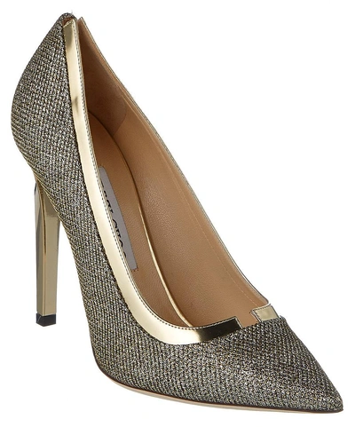 Jimmy Choo Imogen Lame Glitter Fabric Pump' In Metallic