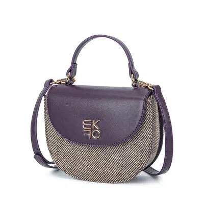 Mkf Collection By Mia K Heloise Women's Sleek Crossbody Bag By Mia K In Purple