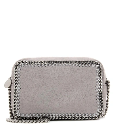 Shop Stella Mccartney Falabella Crossbody Bag In Light Grey