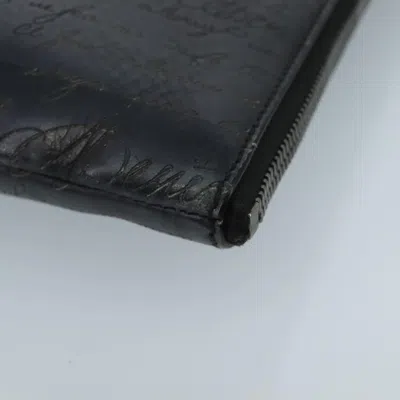 Pre-owned Berluti Nino Black Leather Clutch Bag ()