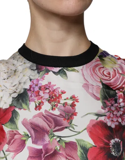 Pre-owned Dolce & Gabbana Multicolor Floral Silk Sleeveless Tank Blouse Women's Top ()