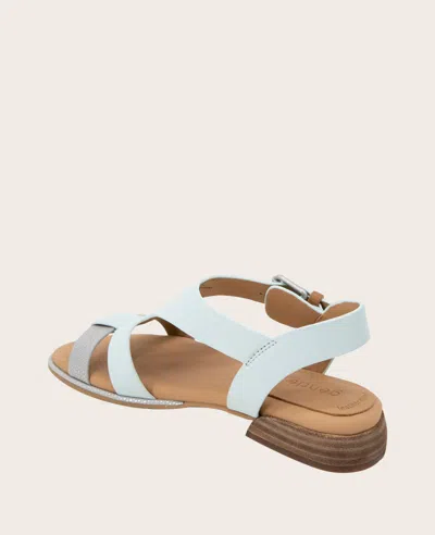 Gentle Souls Women's Haisley Flat Sandals In Light Blue Leather
