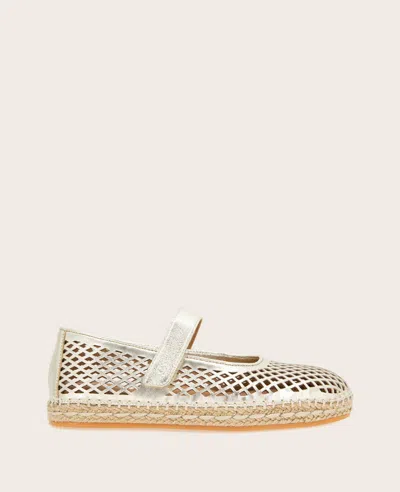 Gentle Souls Women's Sienna Mary Jane Espadrilles In Soft Gold Leather