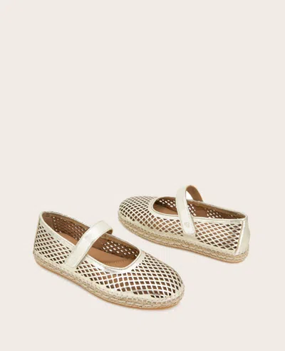 Gentle Souls Women's Sienna Mary Jane Espadrilles In Soft Gold Leather