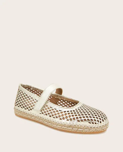 Gentle Souls Women's Sienna Mary Jane Espadrilles In Soft Gold Leather