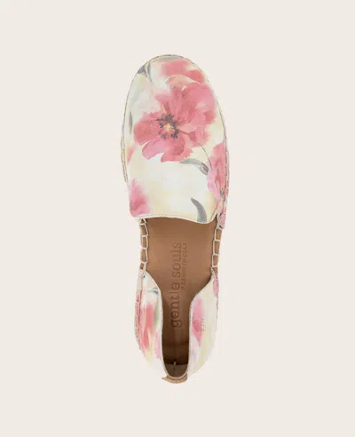 Gentle Souls - Seville Suede Floral Espadrille In Floral Multi Suede
