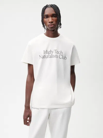 Pangaia Mens High-tech Naturalists Club T-shirt In Off-white