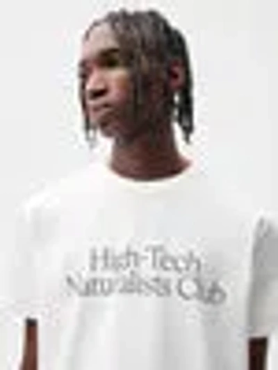 Pangaia Mens High-tech Naturalists Club T-shirt In Off-white