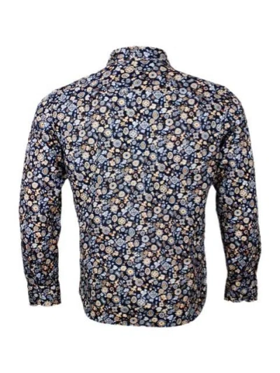 Sonrisa Shirts In Blu - Arancio