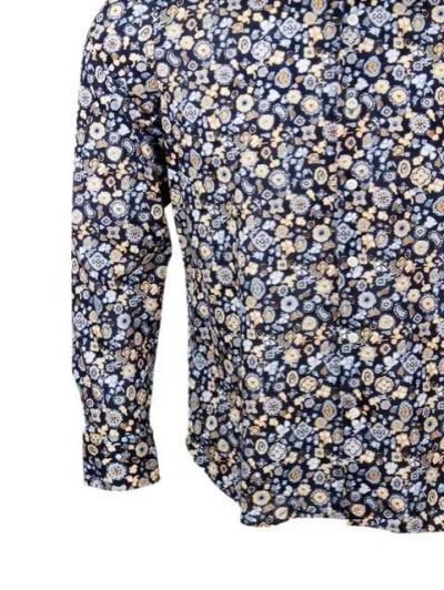 Sonrisa Shirts In Blu - Arancio