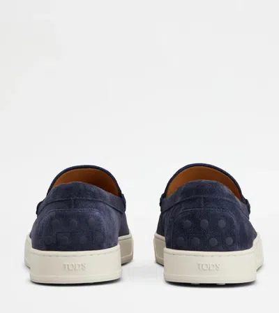 Tod's Mens Tods Mocassino Cassetta 04l Suede Loafers In Galassia