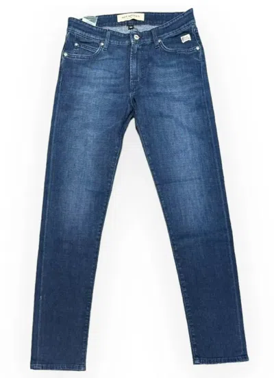 Roy Rogers Blue Cotton Jeans In Navy