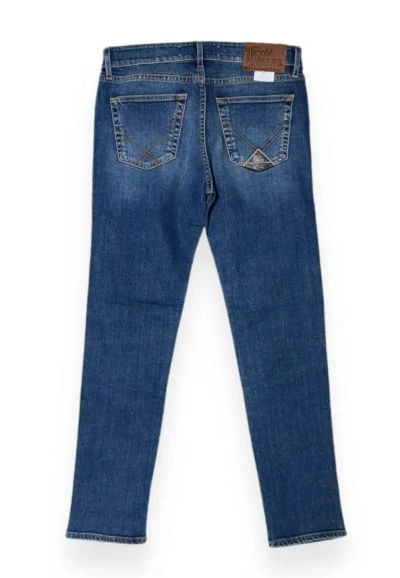 Roy Rogers Blue Cotton Jeans In Navy