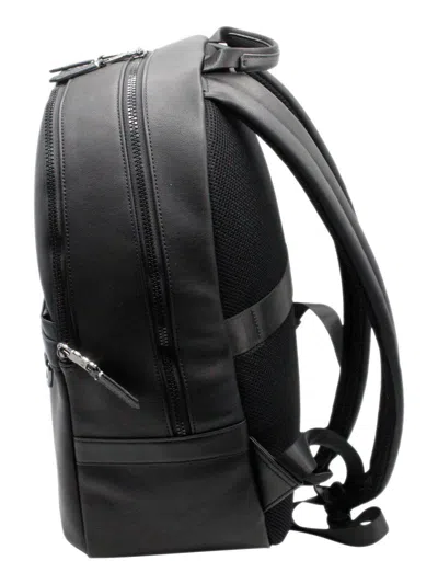 Armani Exchange Backpack With External Pocket With Small Hook In Black