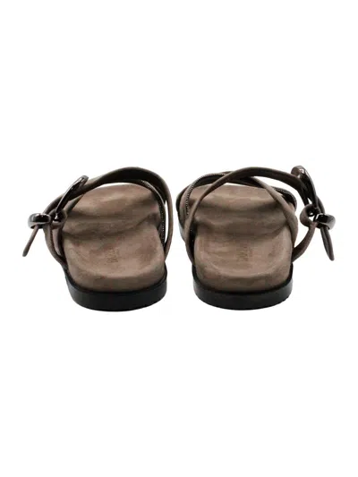 Barba Napoli Barba Sandals In Fango