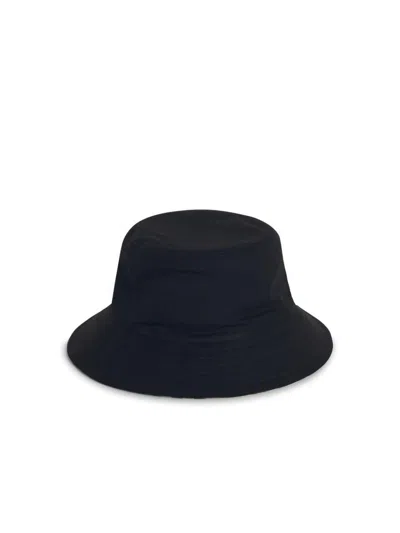 Burberry Reversible Logo-embroidered Twill Bucket Hat In Black