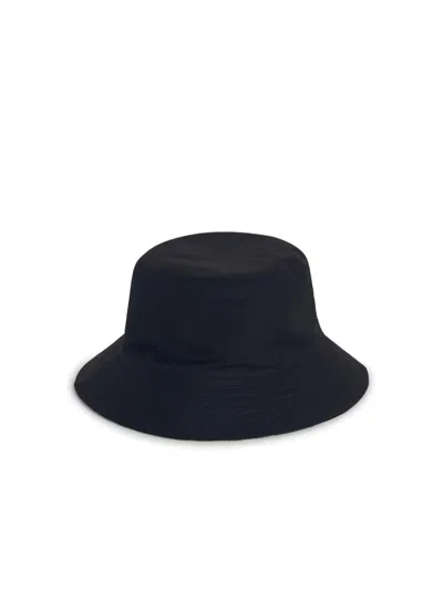 Burberry Reversible Logo-embroidered Twill Bucket Hat In Black