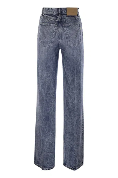 Dondup Amber - Wide-leg Jeans In Blue
