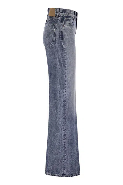 Dondup Amber - Wide-leg Jeans In Blue