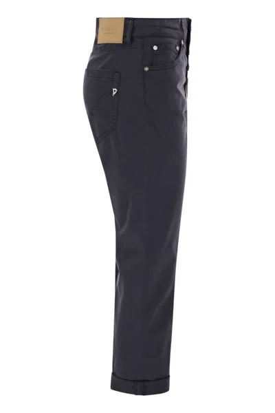 Dondup Koons - Loose-fitting Jeans In Lyocell And Stretch Cotton In Blue