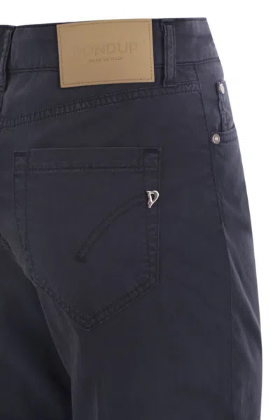 Dondup Koons - Loose-fitting Jeans In Lyocell And Stretch Cotton In Blue