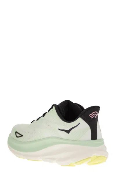 Hoka Low Top Sneakers With Mesh Upper And Rubber Outsole In Water Green