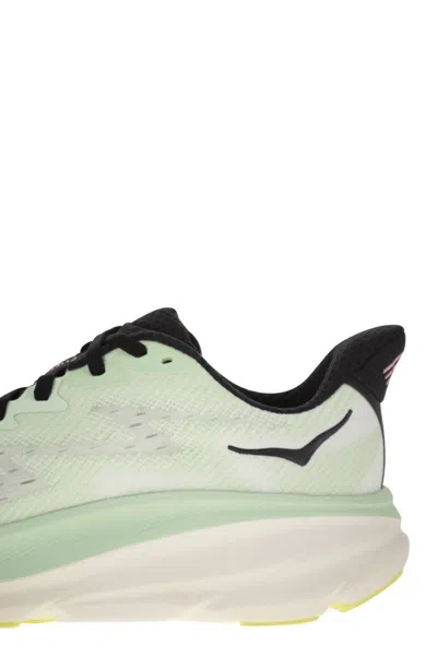 Hoka Low Top Sneakers With Mesh Upper And Rubber Outsole In Water Green