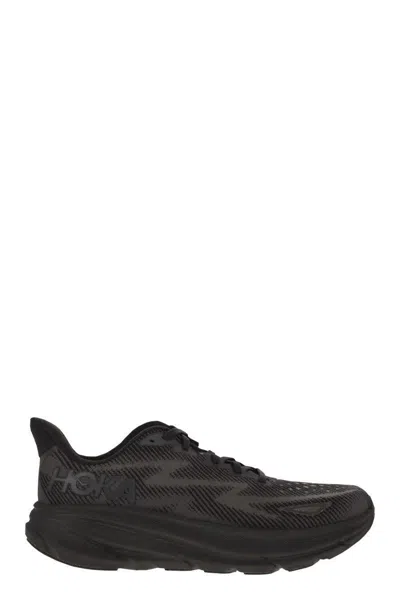 Hoka Black Lace-up Sneakers In Black