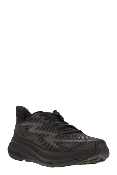 Hoka Black Lace-up Sneakers In Black