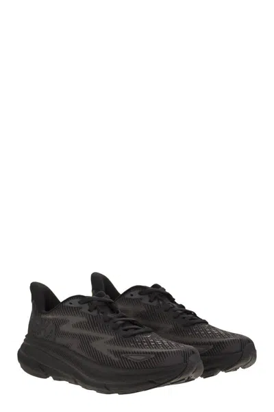 Hoka Black Lace-up Sneakers In Black