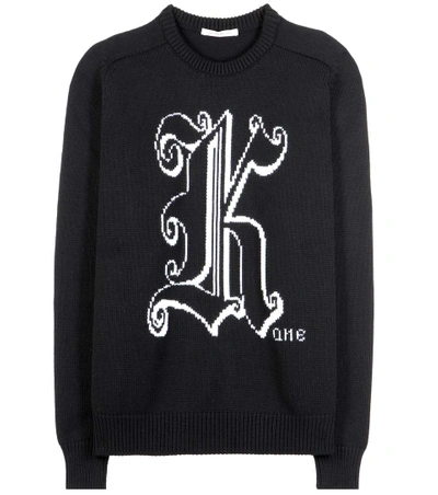 Shop Christopher Kane Virgin Wool Sweater In Llack