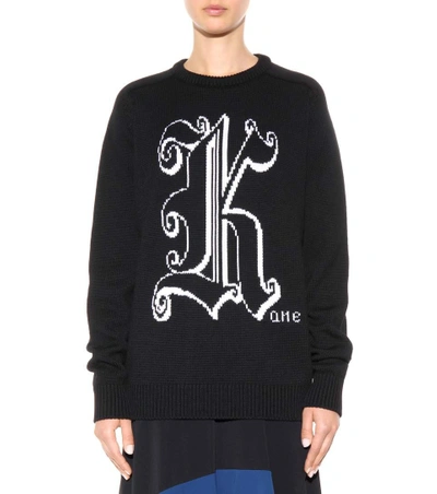 Shop Christopher Kane Virgin Wool Sweater In Llack