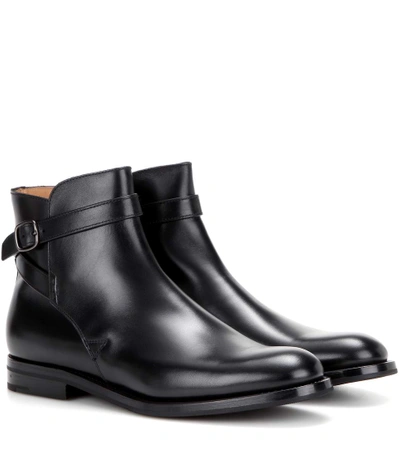 Shop Church's Leather Ankle Boots In Llack