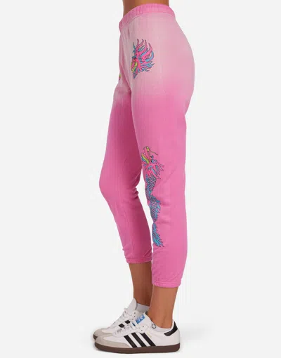 Lauren Moshi Alana Vintage Pink Dragon In Neon Pink Ombre
