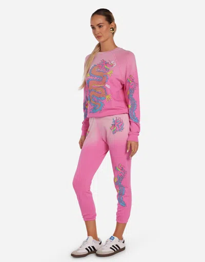 Lauren Moshi Anela Vintage Pink Dragon In Neon Pink Ombre