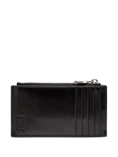 Diesel Flat Card Holder In Nappa Leather In Multicolor