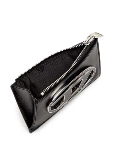 Diesel Flat Card Holder In Nappa Leather In Multicolor