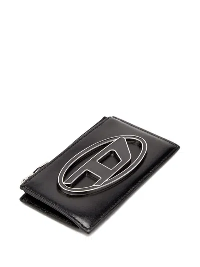 Diesel Flat Card Holder In Nappa Leather In Multicolor