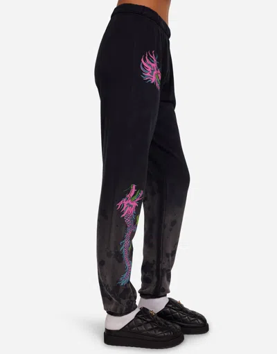 Lauren Moshi Tanzy Vintage Pink Dragon In Black