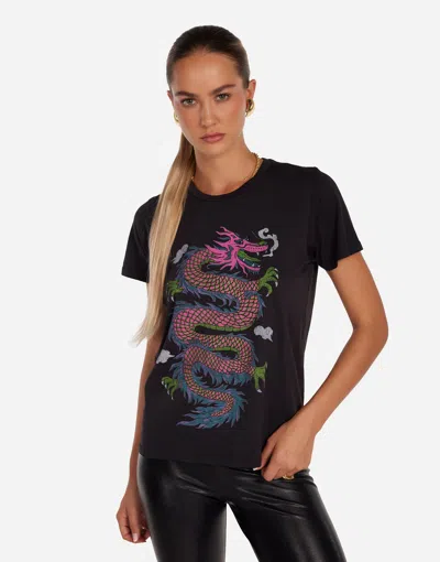 Lauren Moshi Wolf Vintage Pink Dragon In Onyx