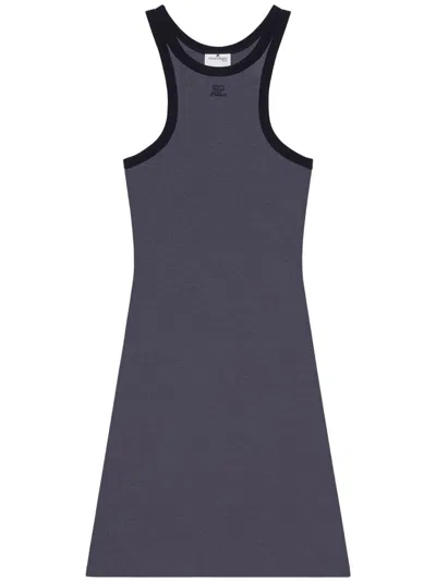 Courrèges Courreges Dresses In Denim Black