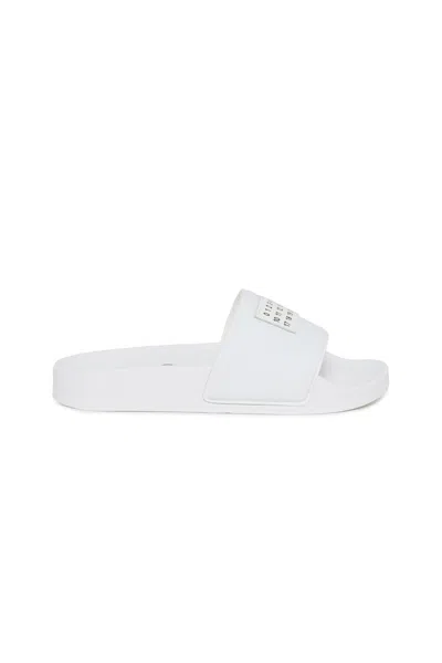 Mm6 Maison Margiela Ciabatte Slide Con Numeric Logo In White