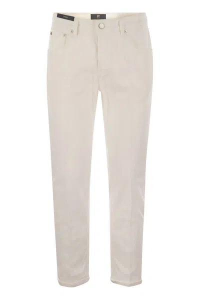 Pt Torino Low-rise Skinny-cut Jeans In White