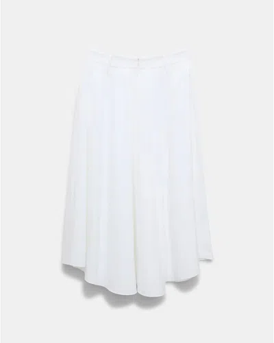 Dorothee Schumacher Cotton Poplin Midi Skirt In White