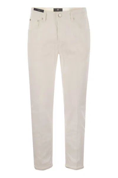 Pt Torino Low-rise Skinny-cut Jeans In White