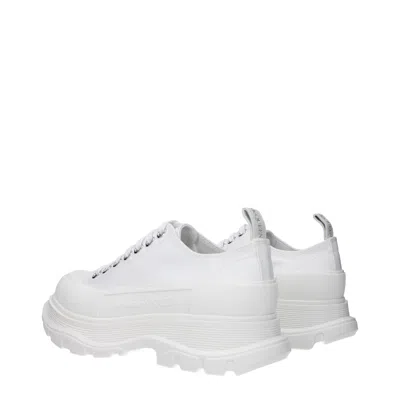 Alexander Mcqueen Sneakers Donna Tessuto Bianco