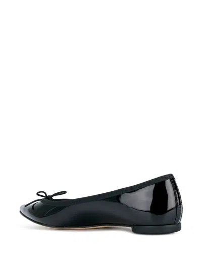 Repetto Brigitte Pointed Toe Patent Leather Ballet Flats In Black