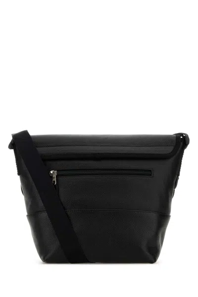 Balenciaga Black Leather Explorer Crossbody Bag