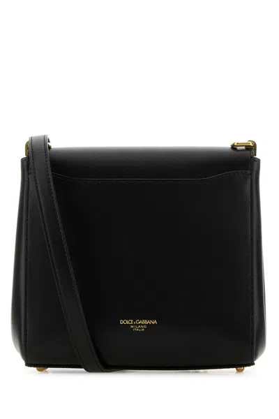 Dolce & Gabbana Black Leather Marlene Crossbody Bag